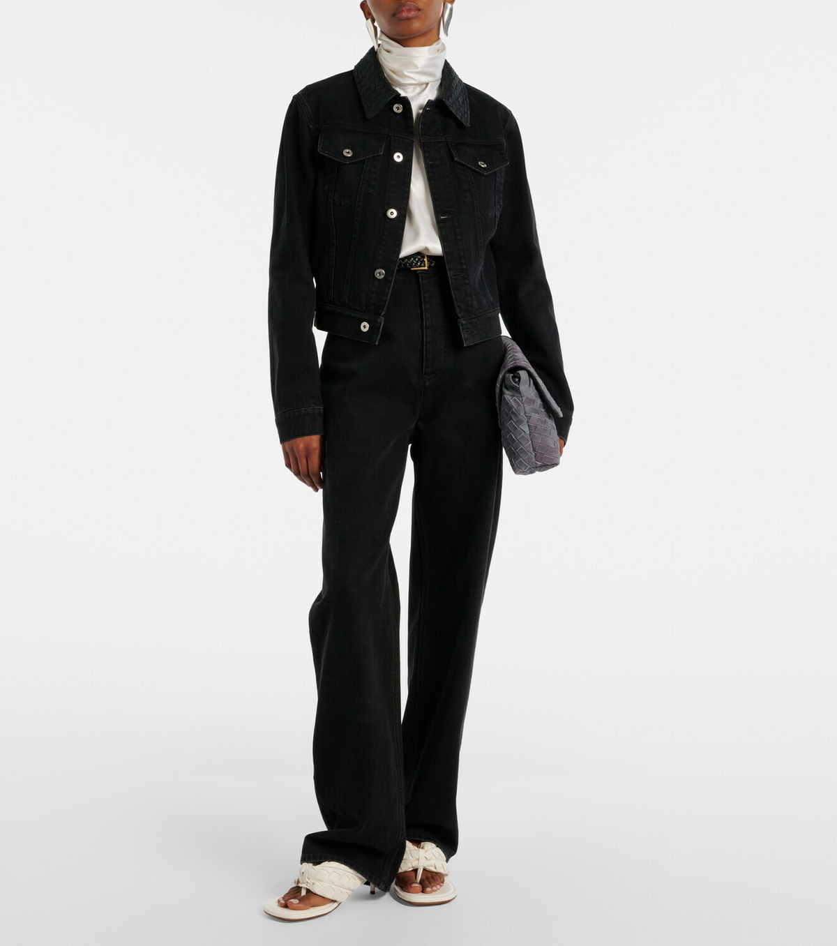 Bottega Veneta High-rise wide-leg jeans