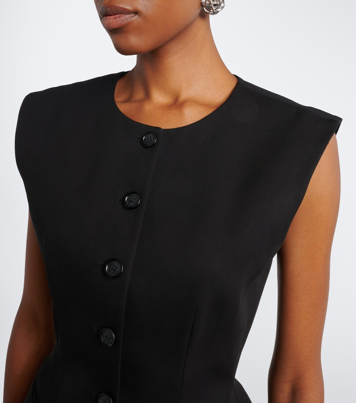 Magda Butrym Silk and cashmere vest