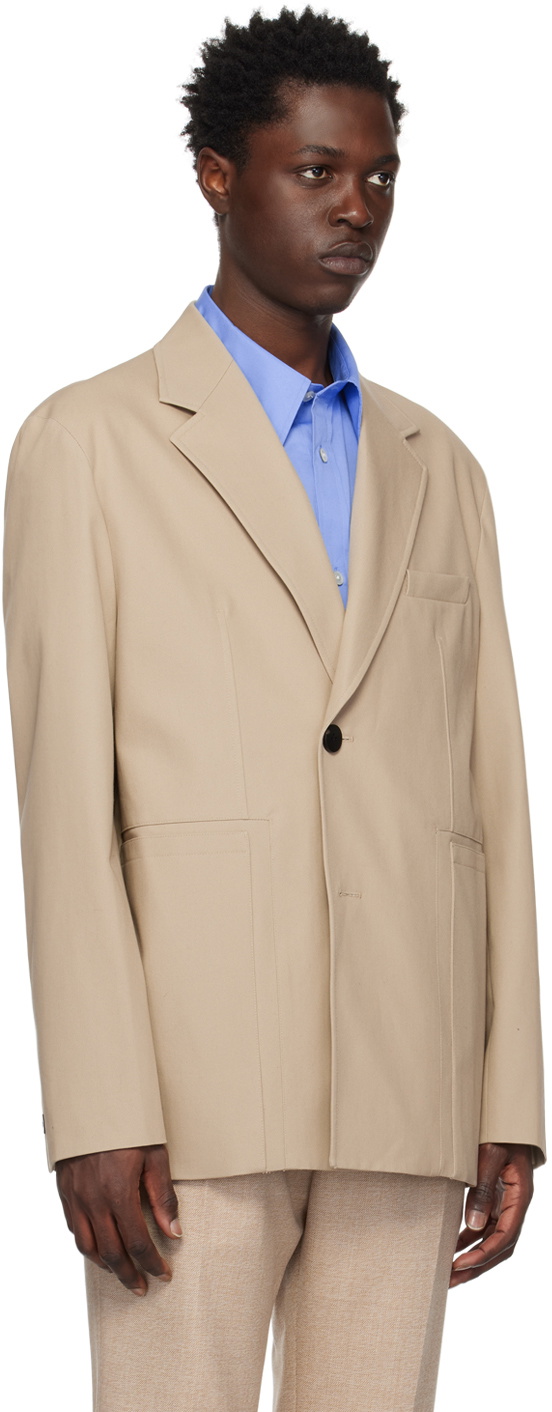 Wooyoungmi Beige Single Blazer Wooyoungmi