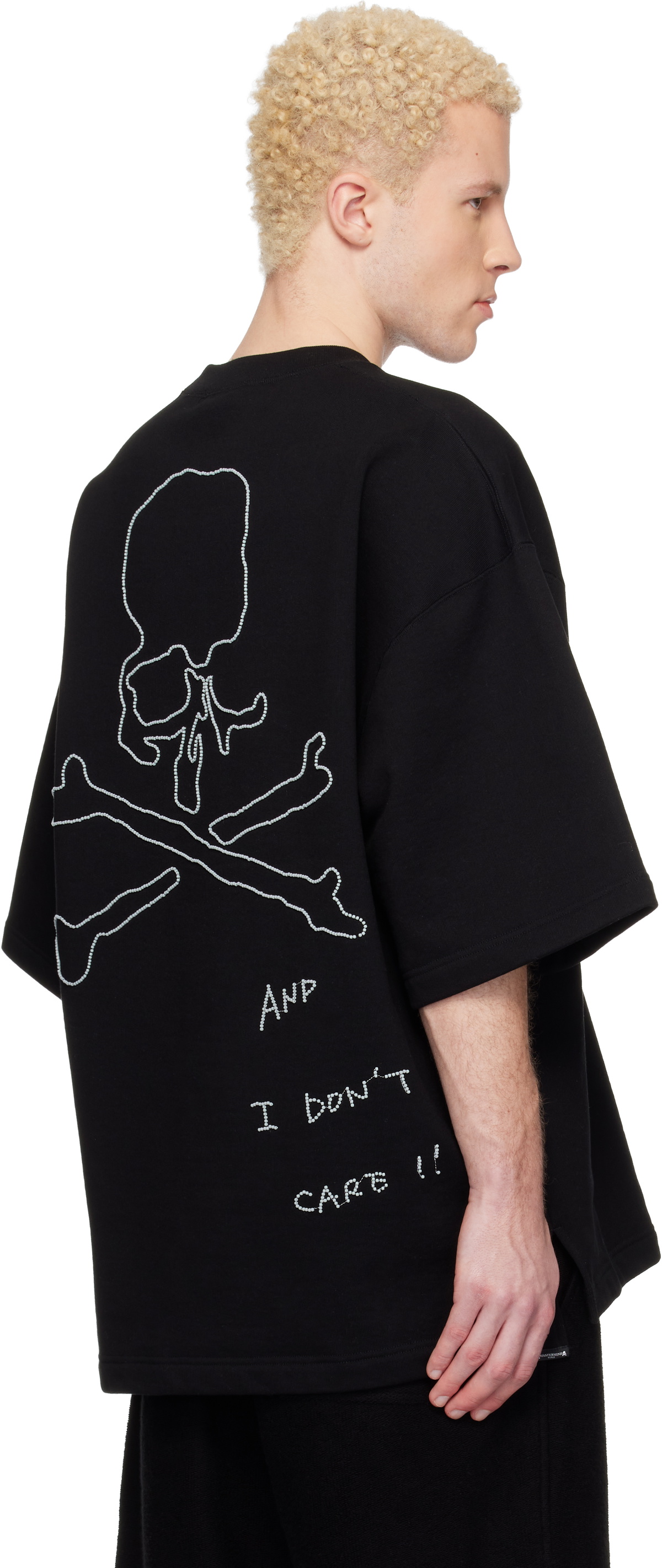 MASTERMIND WORLD Black MW Decorated SS Sweatshirt