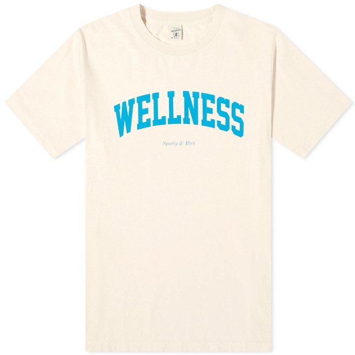 Photo: Sporty & Rich Wellness Ivy T-Shirt in Cream