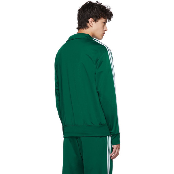 adidas Originals Green Firebird Zip-Up Sweater adidas Originals