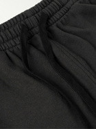 Marant - Mahelo Straight-Leg Cotton-Blend Jersey Drawstring Shorts - Black