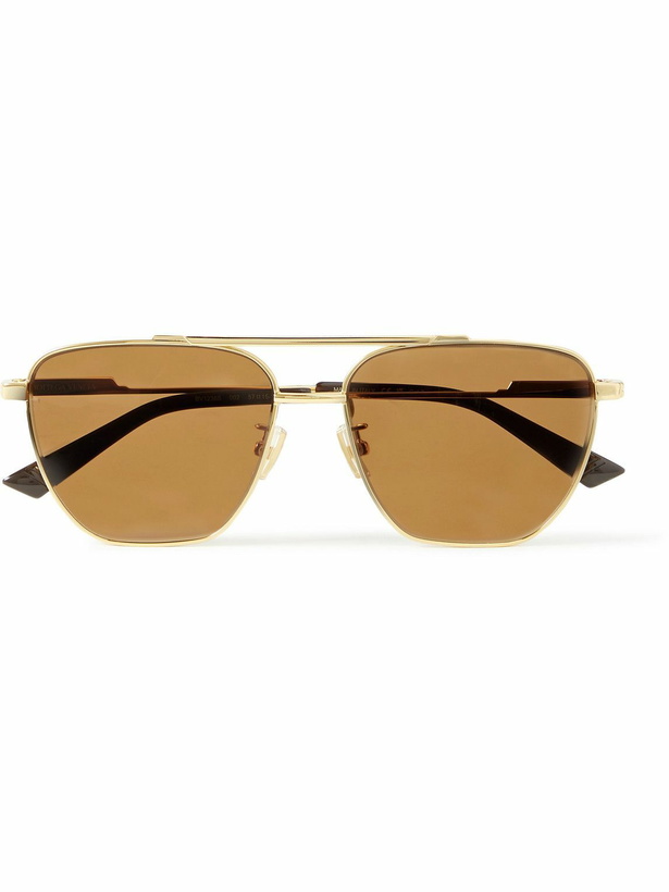 Photo: Bottega Veneta - Aviator-Style Gold-Tone Sunglasses