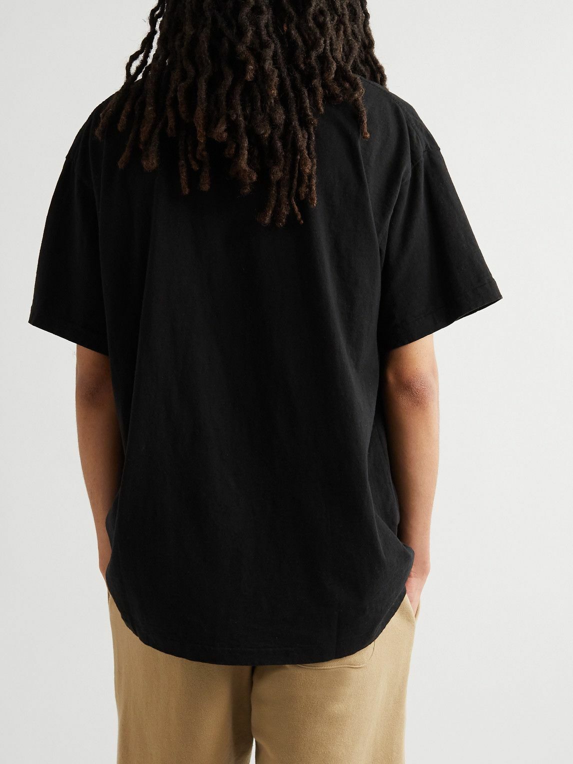 John Elliott - University Cotton-Jersey T-Shirt - Black John Elliott