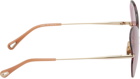 Chloé Gold Cat-Eye Sunglasses