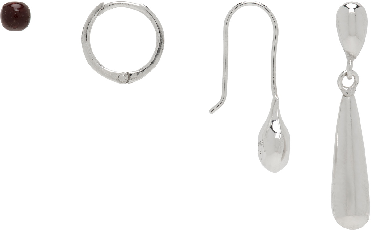 ⭐️新品　LEMAIRE MINI DROP EARRING シルバー925 片耳 MINI DROP EARRING IN SILVER - Silver - Rhodium Silver - Unisex
