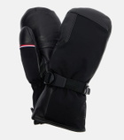 Moncler Leather-trimmed padded ski mittens