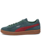 Puma Men's Tramp OG Sneakers in Green Gables/Intense Red