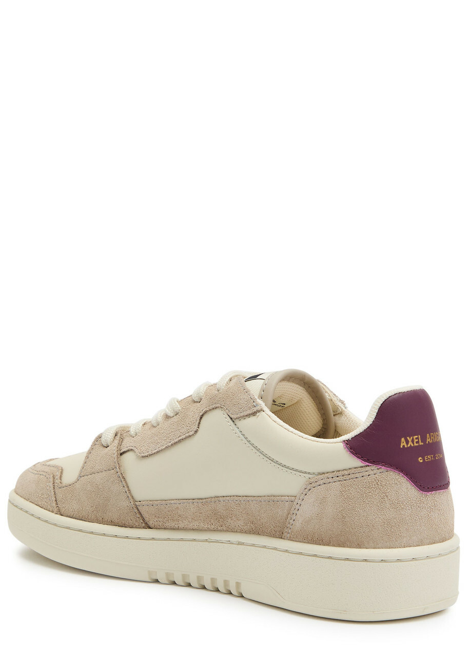 Axel Arigato Dice Lo Bee Bird Panelled Leather Sneakers Beige