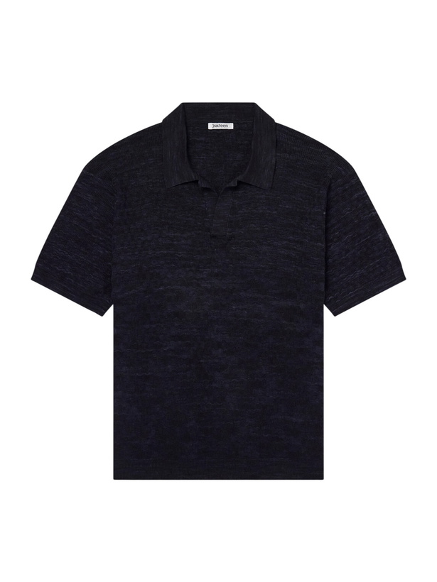 Photo: 3sixteen - Knitted Cotton Polo Shirt - Black