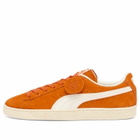 Puma Men's Suede Charles F. Stead Sneaker in Orange/White