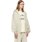 Fear of God ESSENTIALS Beige 90's Zip-Up Hoodie