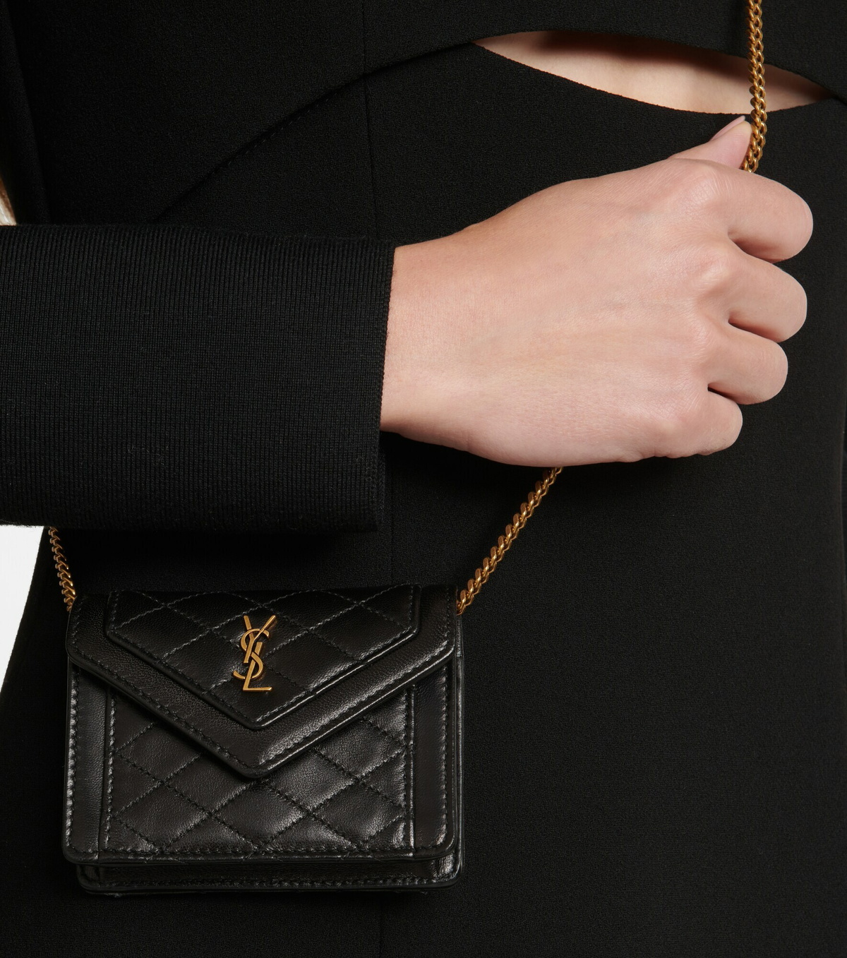 Saint Laurent - Gaby Micro leather shoulder bag