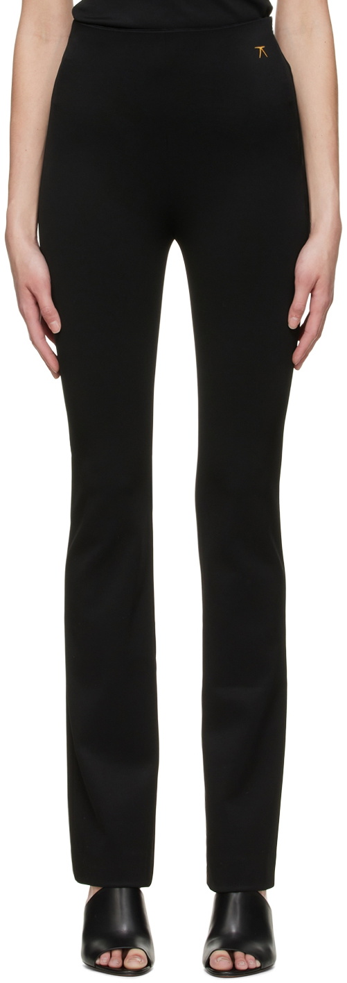 Atlein Black Viscose Trousers