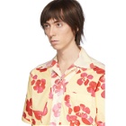 Wales Bonner Yellow Floral Havana Short Sleeve Shirt