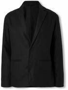 NN07 - Timo 1454 Slim-Fit Unstructured Linen Suit Jacket - Black