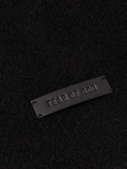 Fear of God - Oversized Double-Breasted Belted Melton Wool Overcoat - Black