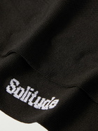 Pas Normal Studios - Solitude Logo-Jacquard PROLEN®YARN-Blend Cycling Socks - Black