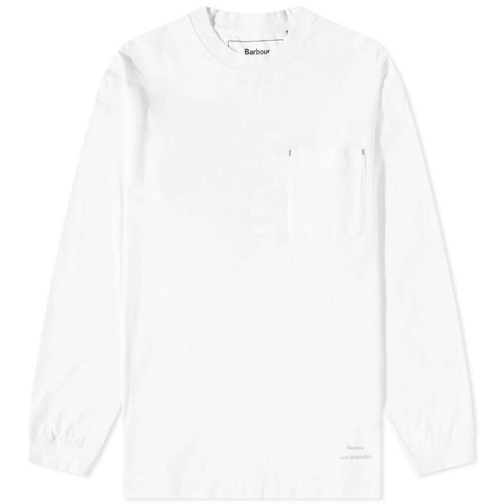 Photo: Barbour x and wander Long Sleeve T-Shirt in White