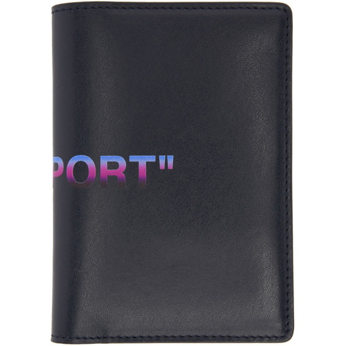 Photo: Off-White Blue Quote Passport Holder