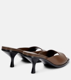 The Row - Lauren leather mules