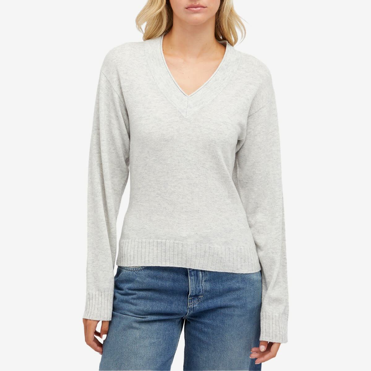 Faithfull The Brand Women's Frederikke Cashemere Sweater in Taupe Marle