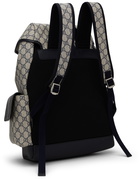 Gucci Blue & Beige Medium Ophidia GG Supreme Backpack