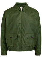 Bode Waxed Cotton Jacket Green