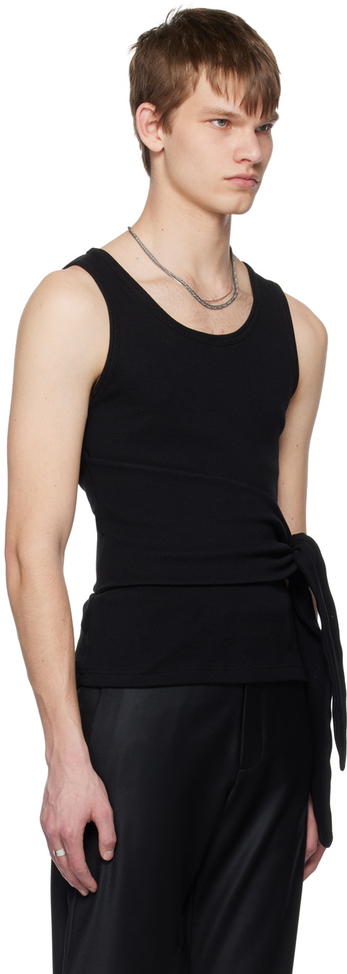 AARON ESH Black Tied Tank Top
