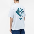 Magenta Men's Whale Plant T-Shirt in Ash