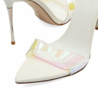 Femme LA Women's Azucar Slip On Heel in White Pixie Multi
