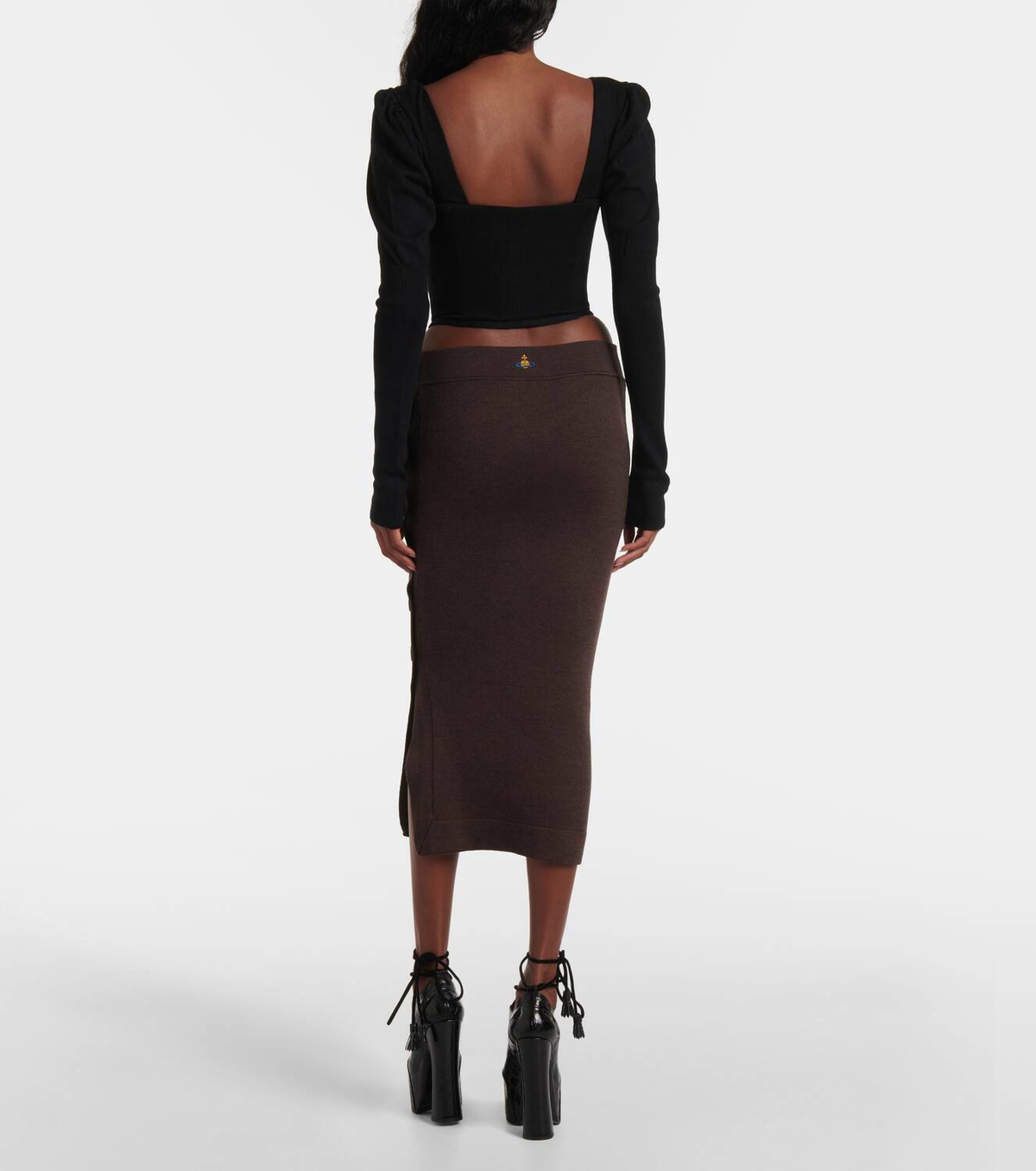 Vivienne Westwood Pamela knitted wool midi skirt Vivienne Westwood