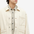 Folk Men's Meyer Denim Jacket in Wheat Twill