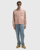 Represent Check Shirt pink Mens Longsleefe