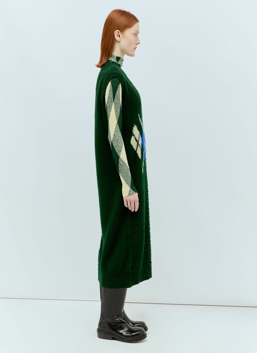 Burberry Argyle Wool Vest Dress