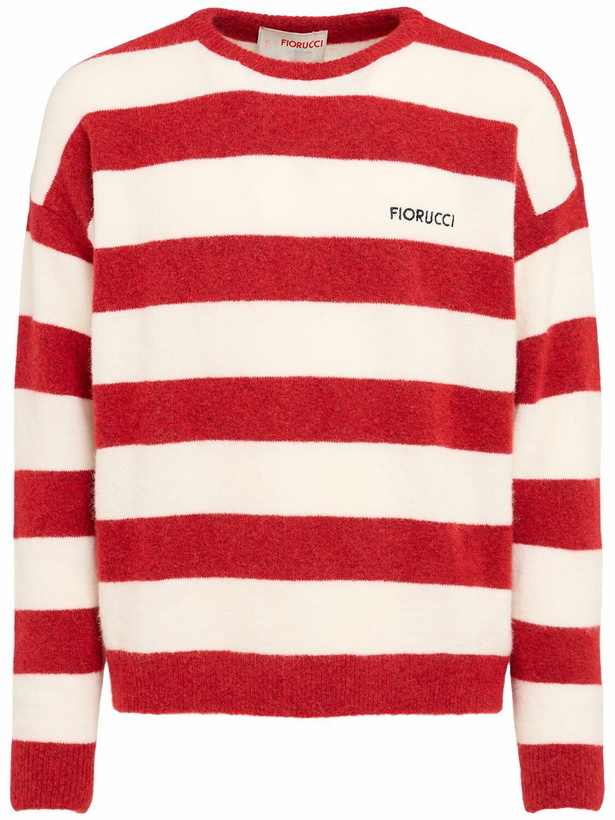Photo: FIORUCCI Striped Crewneck Alpaca Blend Sweater