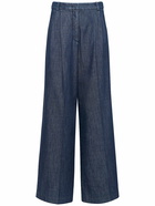 WEEKEND MAX MARA Fuxia High Rise Denim Wide Pants