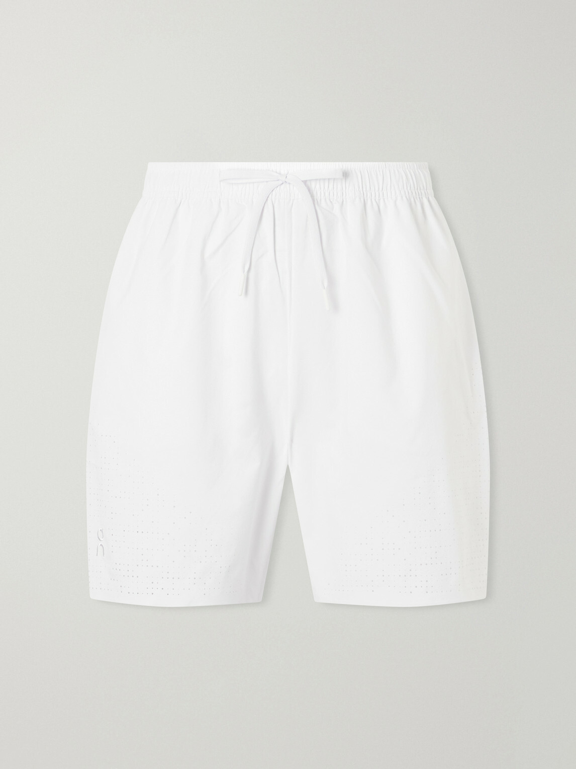 On - Court Straight-Leg Recycled-Shell Tennis Shorts - White