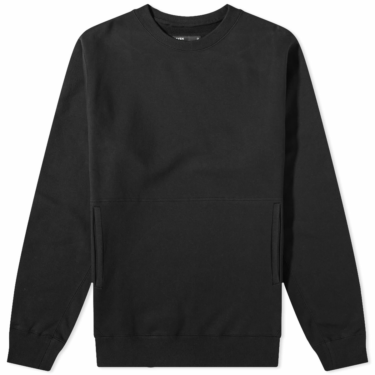 HAVEN Men's Prime Crewneck Sweat in Black HAVEN