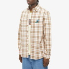 Butter Goods Men's Bucket Plaid Shirt in Brown