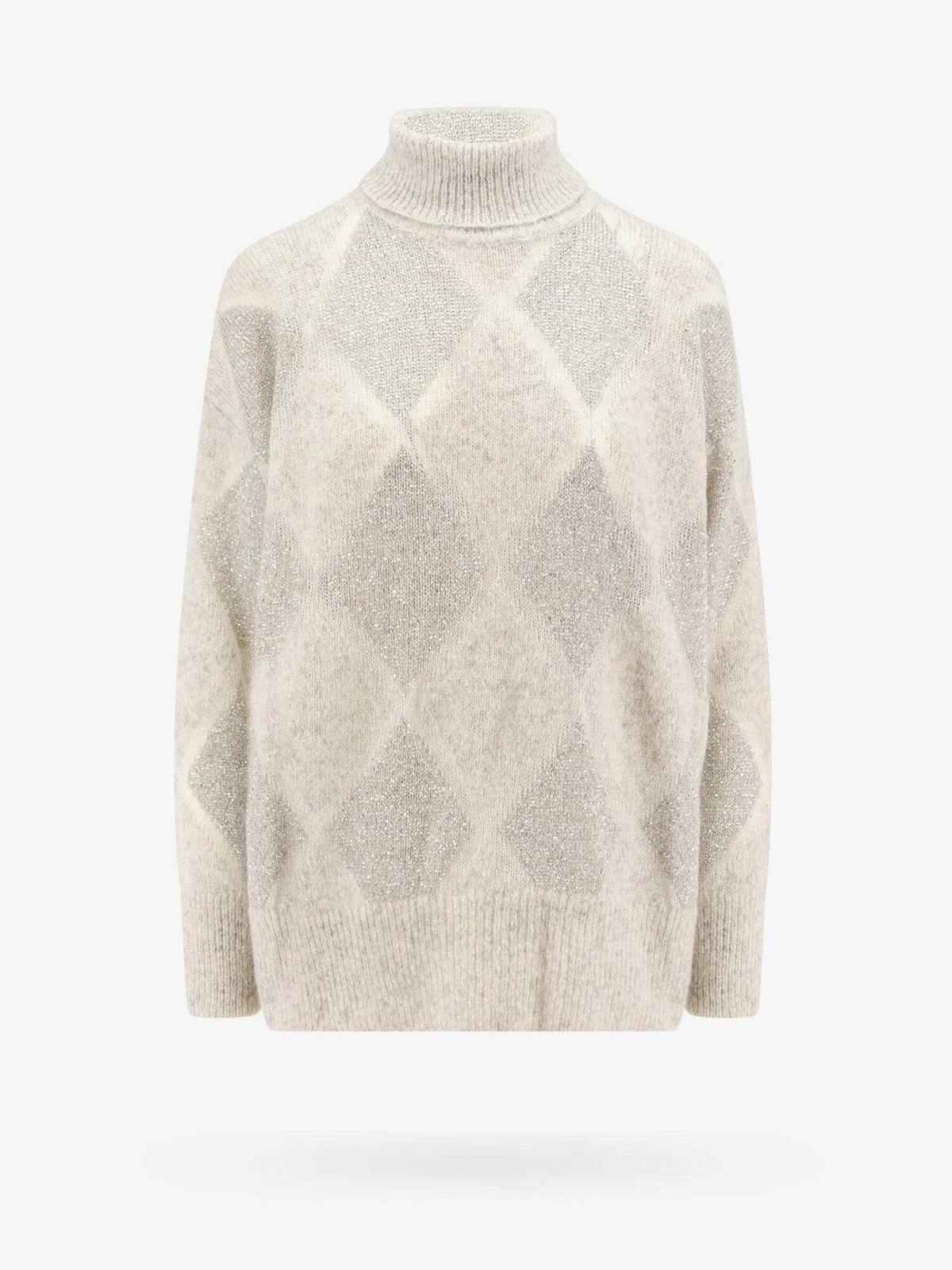 Brunello Cucinelli Sweater Grey Womens Knitwear