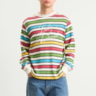 Late Checkout Men's Script Waffle L/S T-Shirt in Multicolour