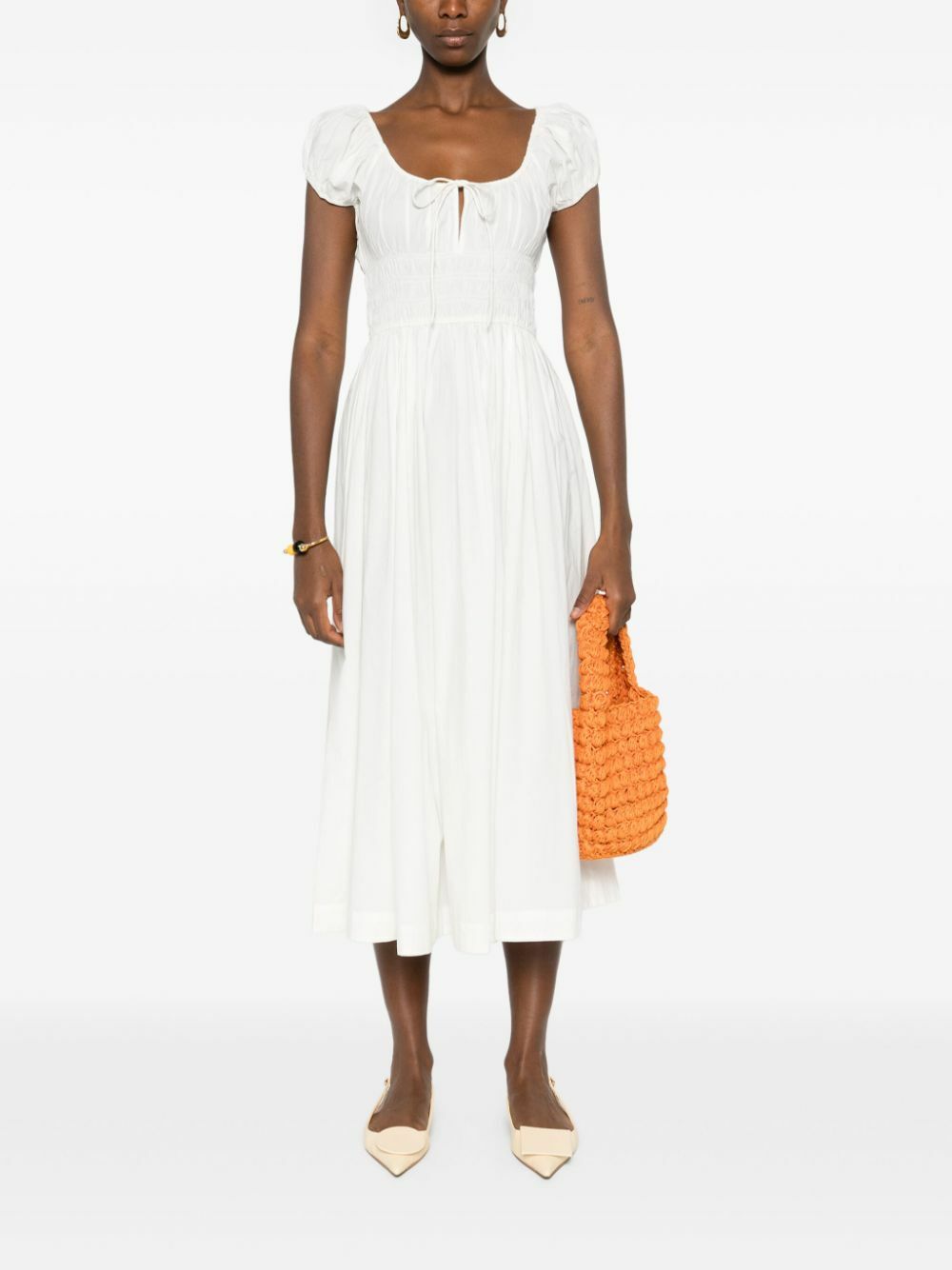 DÔEN White Quinn Dress