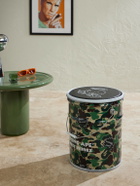 SAINT MXXXXXX - Bape Camouflage-Print Metal Can Stool