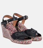 Chloé Piia leather espadrille wedges