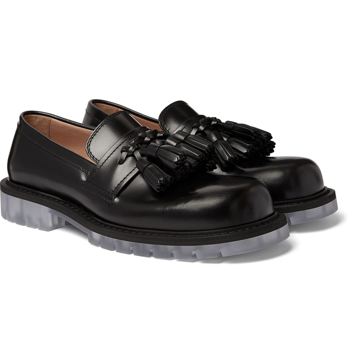 Photo: Bottega Veneta - Polished-Leather Tasselled Loafers - Black