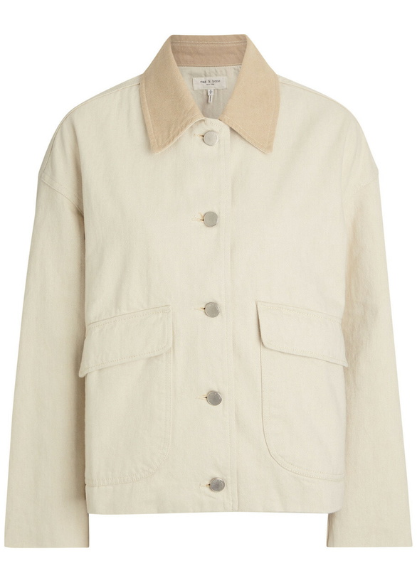 Photo: Rag & Bone Natalia Canvas Jacket Cream
