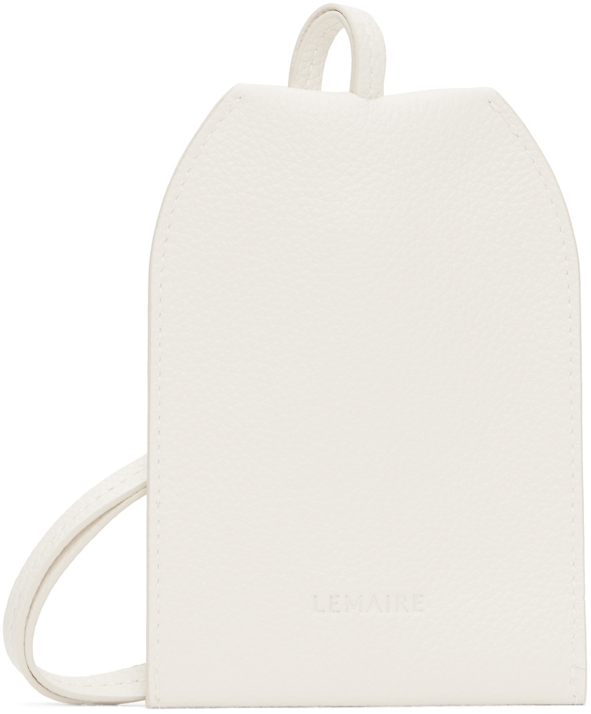 Photo: LEMAIRE White Enveloppe Key Ring Pouch