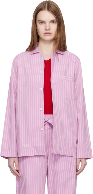 Photo: Tekla Pink Long-Sleeved Pyjama Shirt